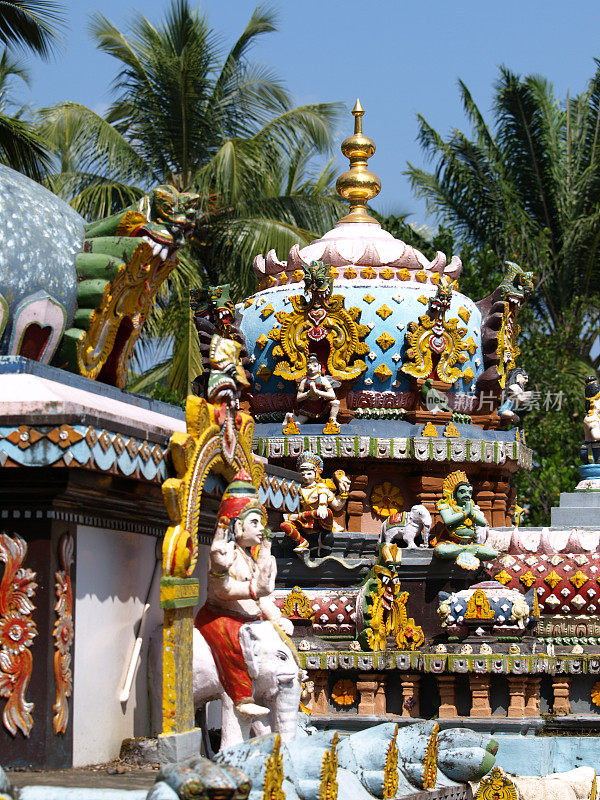 印度喀拉拉邦的Janardhana Swamy Temple shrine shrine。